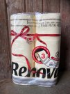 ljust beige toapapper 6-pack toalettpapper färgat toalettpapper