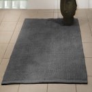 mörkgrå badrumsmatta 100% bomull alvesta från duschy 50x80 cm