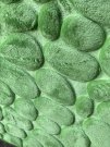 memory foam limegrön badrumsmatta rund