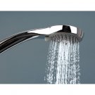 duschhandtag krom och rött duschy intense