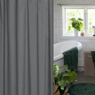 grått enfärgat duschdraperi