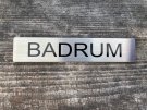 självhäftande skylt badrum palmetten
