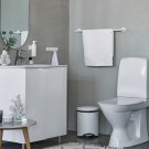 smedbo mattvit pedalhink med mjukstängande lock trekantig pedalhink snygg bild