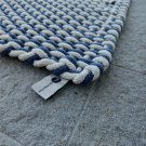 matta av bomullsrep ROPE marinblå och beige detalj