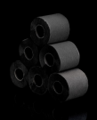 svart toapapper 6-pack toalettpapper färgat toalettpapper bal med svart toapapper