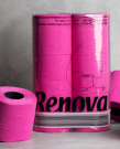 toapapper 72-pack toalettpapper färgat toalettpapper rosa