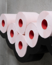 ljusrosa toapapper 6-pack toalettpapper färgat toalettpapper