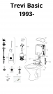 skiss reservdelar ido trevi basic cisternpackning