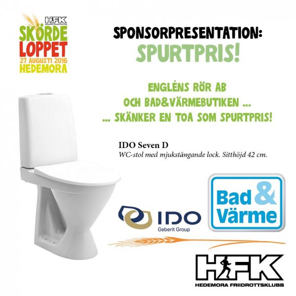 Spurta hem en WC-stol på lördag!