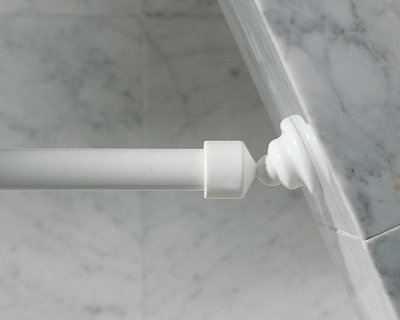 kulledsfäste Ø20 mm vit leijma