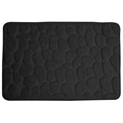badrumsmatta memory foam svart 60x95 cm