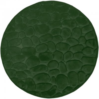 memory foam mörkgrön badrumsmatta rund