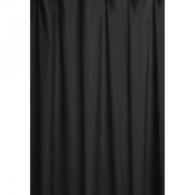 svart duschdraperi duschy bredd 180 cm höjd 200 cm