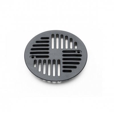 Purus golvbrunn sil art deco 130 mm svart
