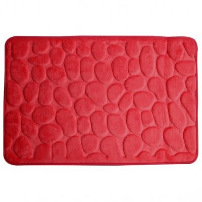 badrumsmatta memory foam röd julröd