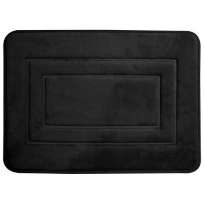 badrumsmatta memory foam svart