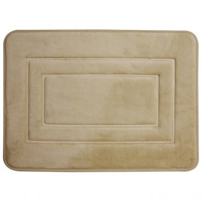 badrumsmatta memory foam beige sand