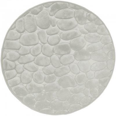 memory foam ljust beige badrumsmatta rund