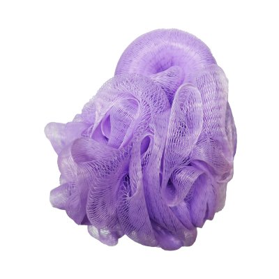 lila duschpuff massage peeling i duschen