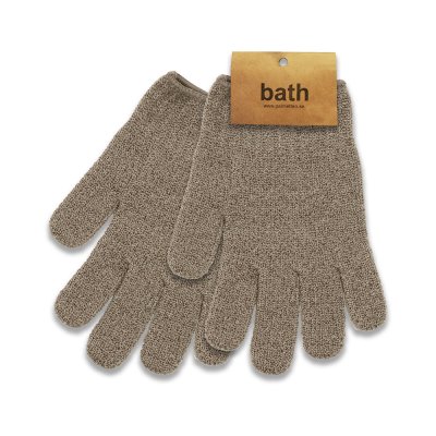 massagehandskar beige 2-pack