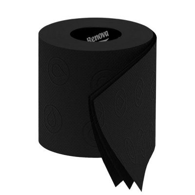 svart toapapper